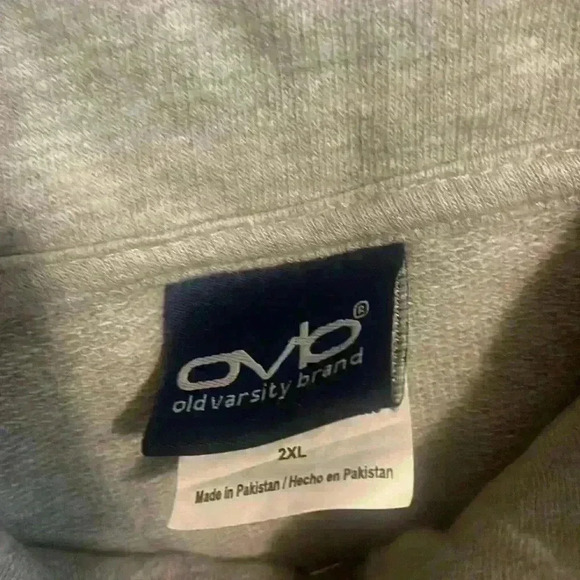 Men’s Virginia Tech Hokies 1/4 Zip Size 2XL Long Sleeve Sweatshirt Side Pockets - Picture 3 of 8